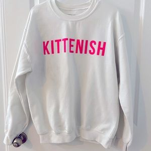 Kittinish logo crew neck size medium!